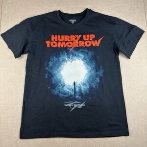 The Weeknd Shirt Men's L Black Hurry Up Tomorrow Final Chapter‎ Band Graphic Tee